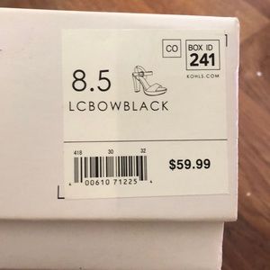 Lauren Conrad black velvet heels